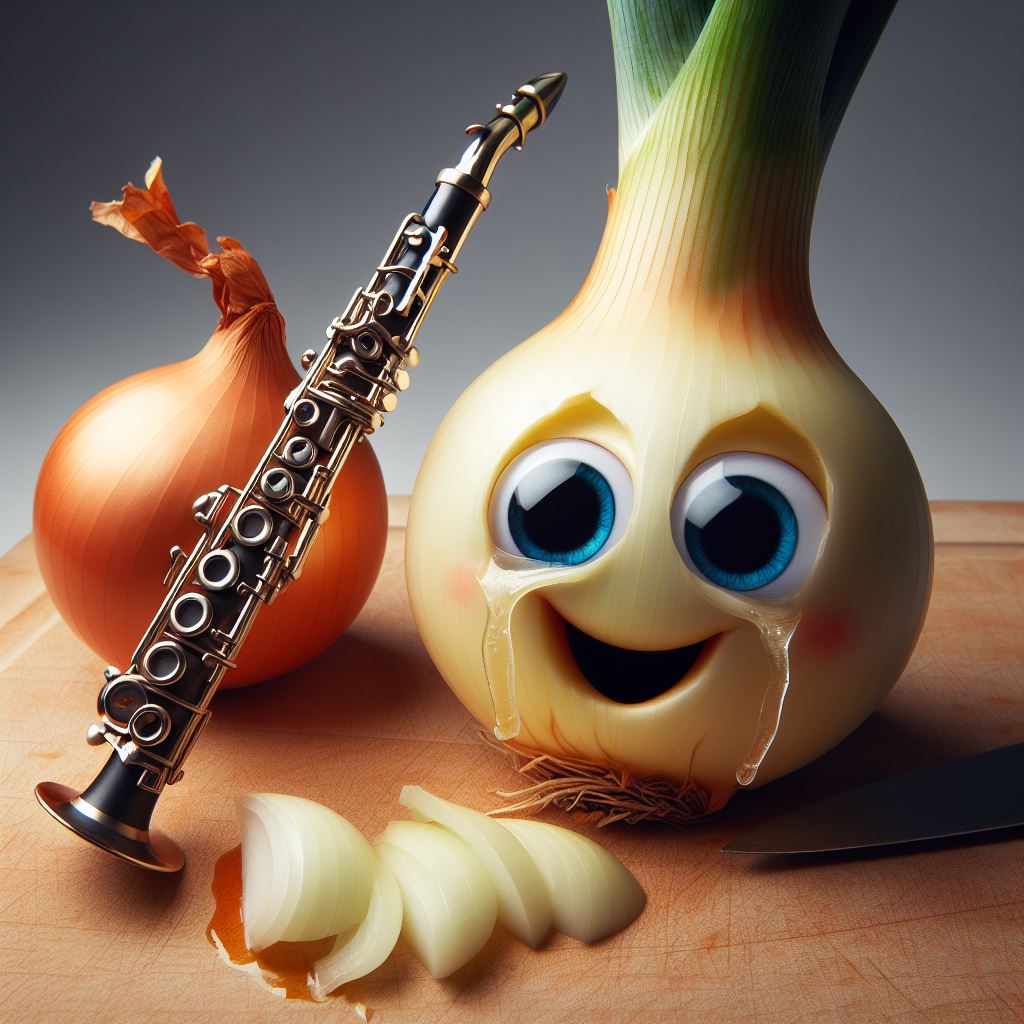 clarinet and onion